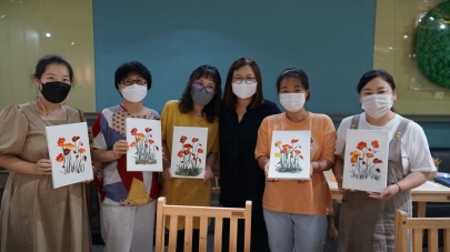 2022 삼천생활문화센터 X 삼천 공방 「자연담은공방」 /  < 한지로 꽃 피우다 > 활동 사진 섬네일 파일